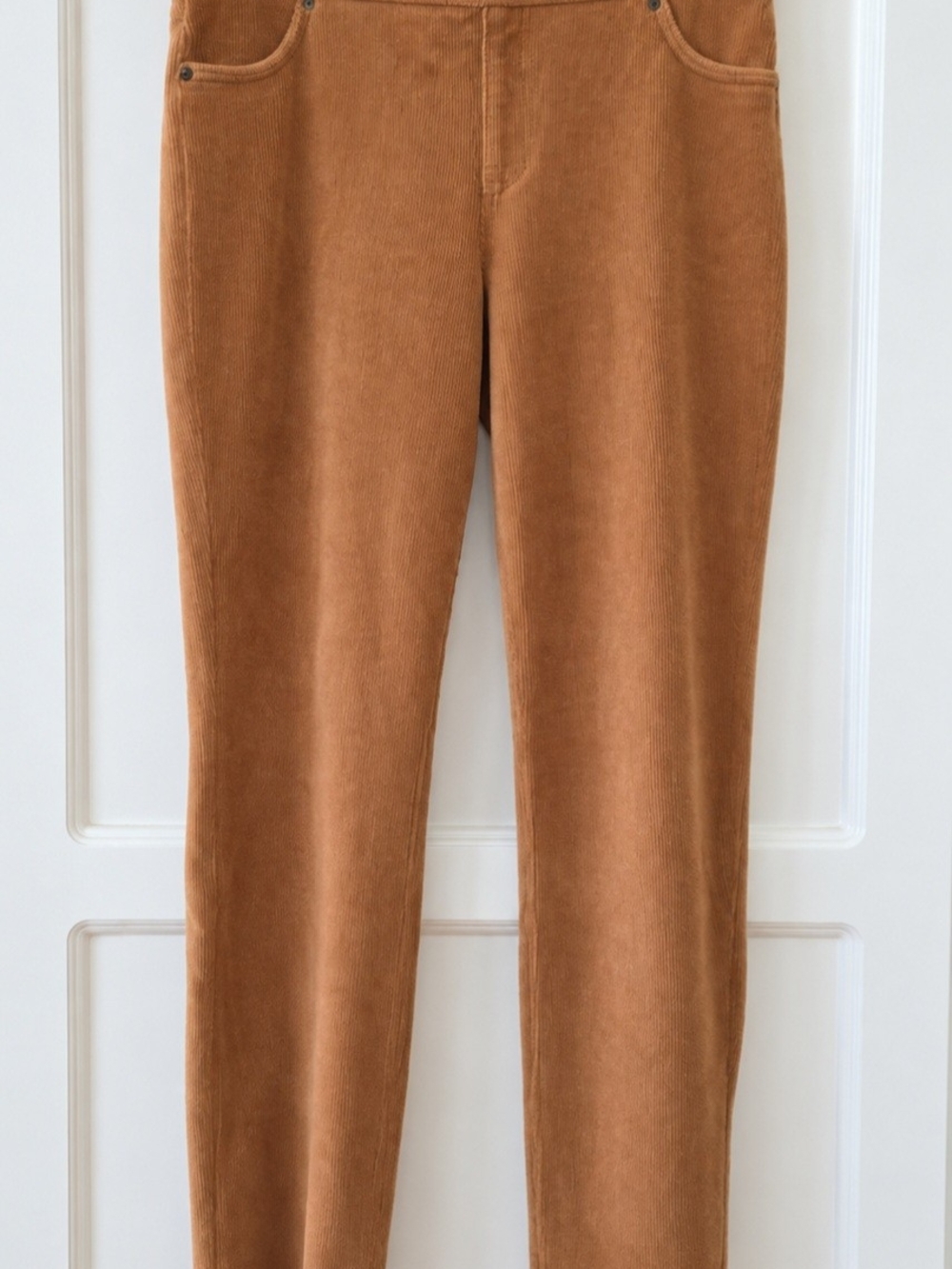 HUE Camel Brown Corduroy Pull-On Pants Size L